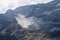 Close up detail, view of the pyrenean glacier of \\\'Monte Perdido\\\' from the Marbore or Tuca Roya valley
