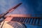 Close up detail of the wooden sail on a windmill