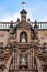 Close up details of the entrance to Sucre Metropolitan Cathedral, Sucre, Bolivia