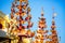 Close up details of Shwezigon Pagoda in Myanmar