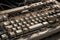 close-up of discarded computer keyboard, with keys showing signs of wear