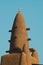 Close up of Djenne mosque minaret