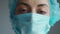 Close Up Doctor or nurse With Face Mask Preparing Surgery Intervention