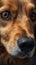 Close-up of a dog\\\'s face. Portrait of dog.