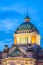 close up dome of Ananta Samakom Throne Hall, the Italian Renaissance architectures