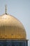 Close up of the dome on the Dome of the Rock in Jerusalem, Israel