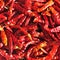 Close up of dried chilli, Thai food ingredient