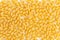 Close-up of dry uncooked cellentani pasta background