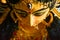 Close up of Durga Maa with a third eye or