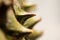 Close up durian spike texture