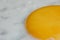 close-up of eggs fried omelette with yolk yellow eggs