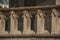 Close-up of elaborate decoration at the gothic Saint-Jacques Tower in the City Center of Paris.