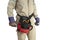 Close-up Electrician uniform with tool belt