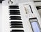 Close-up electronic musical keyboard
