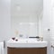 Close-up on elegant bathroom washbasin