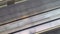 Close up of empty steps of an escalator in a perspective view