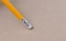 Close up of a eraser pencil