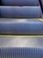 Close up of escalator steps inside a shopping mall