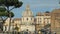 Close up exterior shot of the church of the most holy name of mary, rome