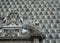 Close up of the Facade and doorway of The Church of GesÃ¹ Nuovo, Naples 