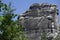 Close-up of the Falkenstein mountain on our way to the Schrammsteine