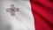 Close-up of flag of Malta. Flag of Malta background