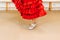 Close up of a flamenco woman dancer& x27;s feet
