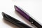 Close up of flat hair straightening iron