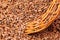 Close up of flax seeds