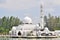 Close up of floating mosque at Kuala Terengganu, Malaysia