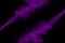 Close-up of floating purple steam smoke spray