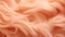 A close up of a fluffy orange peach fuzz colored fur, AI