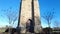 Close up footage of the Joseph D. Baker Tower and Carillon that is  in Baker Park, Frederick