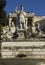 Close up of The fountain of Rome Between the Tiber and the Aniene