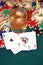 Close up of four of aces, chips and cash on gambling table. Poker concept.