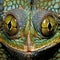 Close-up of Four-horned Chameleon skin