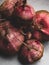 close up of fresh harvest of beets, beet background, organic anti cancer food, rich in iron