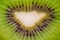 Close up of fresh kiwi fruit.