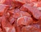 Close-up fresh natural meat background