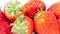 Close up of fresh organic strawberry