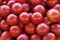 Close up of fresh organic tomatos at outdoor market