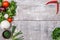 Close-up of freshly picked vegetables. The concept of a restaurant, vegetables.