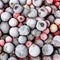 Close up of frozen mixed fruit - berries - red currant, cranberry, raspberry, blackberry, bilberry, blueberry, black
