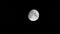 Close-up full moon video, night full moon image for documentaries and movies