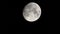 Close-up full moon video, night full moon image for documentaries and movies