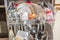 Close up of a fully stocked dishwasher in a kitchen with dishes glasses bowls knives forks spoons cutlery, Germany