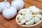 Close up garlic ingredient for cooking