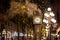 Close-up Gastown Steam Clock. Vancouver downtown beautiful street view at night. Canada.