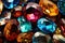 close up of gems Heap of various colored gems