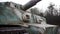 Close-up of a German tiger tank in Normandy France